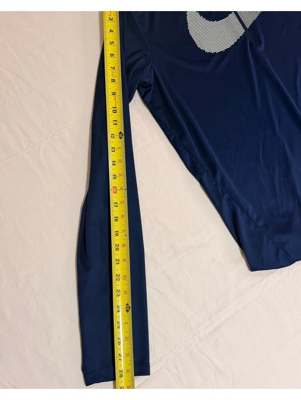Nike Dri-FIT XXL Navy Blue Long Sleeve Running Shirt